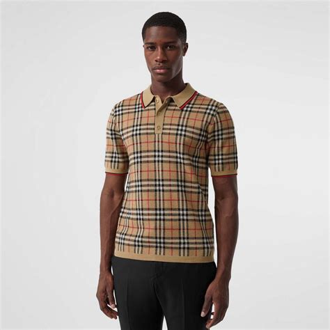 brown burberry polo shirt|burberry polo t shirt men.